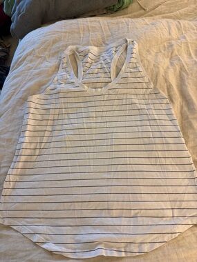 lululemon athletica White and Black Love Tank